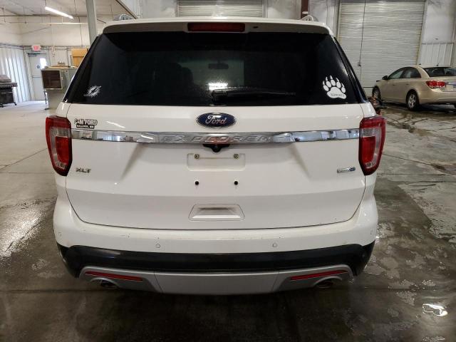 1FM5K8D81GGB72601 - 2016 FORD EXPLORER XLT WHITE photo 6