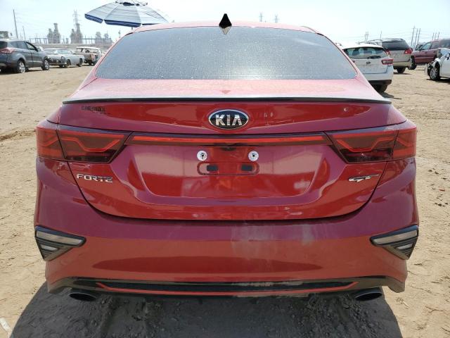 3KPF44AC3LE260595 - 2020 KIA FORTE GT RED photo 6