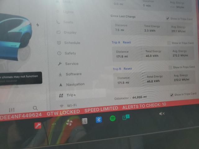 7SAYGDEE4NF449624 - 2022 TESLA MODEL Y Qara foto 9