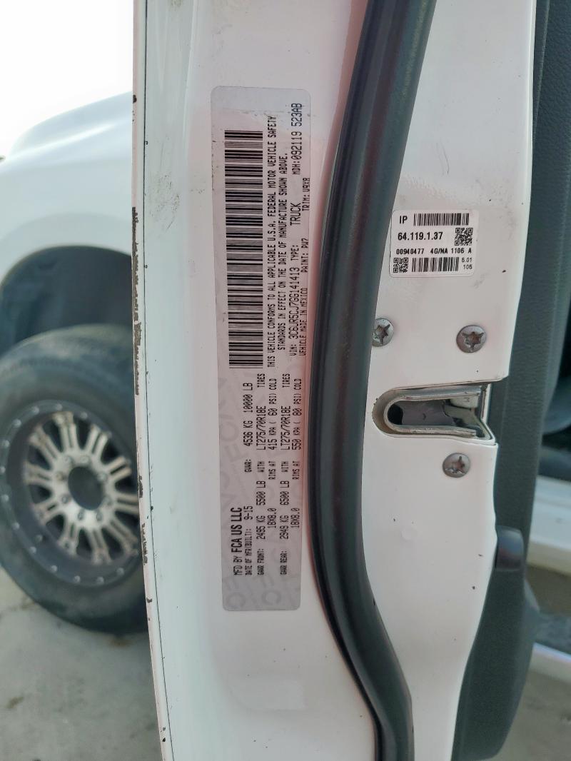 3C6UR5CJ7GG141413 - 2016 RAM 2500 ST WHITE photo 12