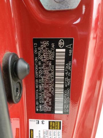 JTKJF5C7XE3080544 - 2014 TOYOTA SCION TC 红色 照片 12