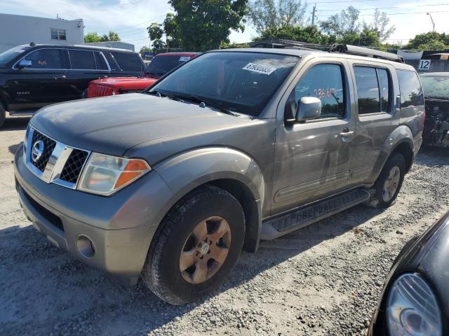 5N1AR18W45C742332 - 2005 NISSAN PATHFINDER LE SILVER photo 1