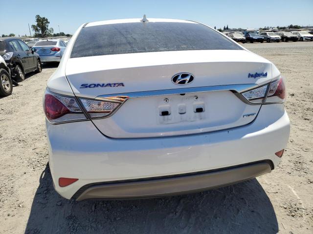 KMHEC4A43DA084834 - 2013 HYUNDAI SONATA HYBRID WHITE photo 6