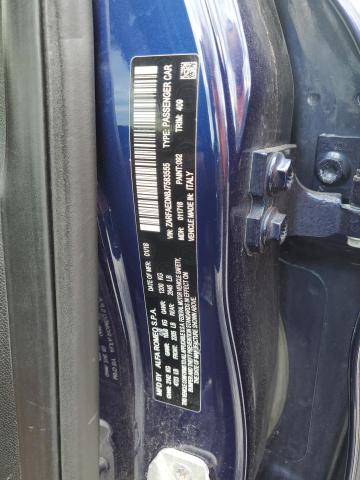 ZARFAEDN8J7583555 - 2018 ALFA ROMEO GIULIA Q4 蓝色 照片 12