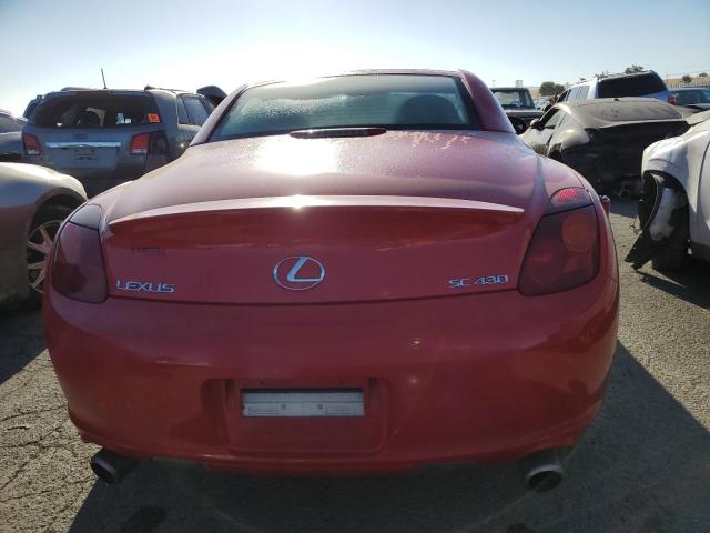 JTHFN48Y720003590 - 2002 LEXUS SC 430 RED photo 6