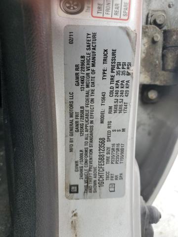 1GCHTCFE5B8123568 - 2011 CHEVROLET COLORADO LT SILVER photo 13