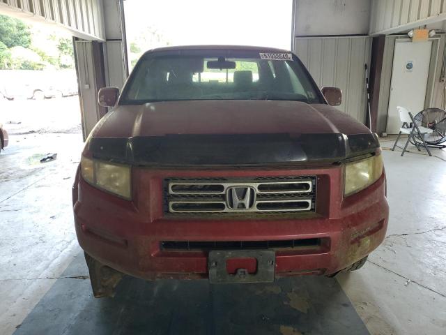 2HJYK16516H511416 - 2006 HONDA RIDGELINE RTL MAROON photo 5