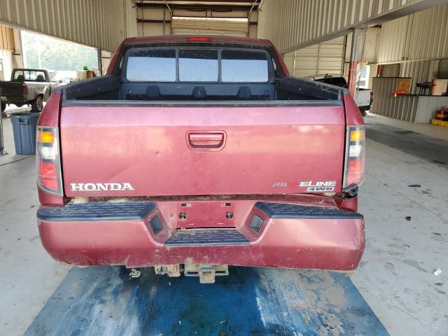 2HJYK16516H511416 - 2006 HONDA RIDGELINE RTL MAROON photo 6