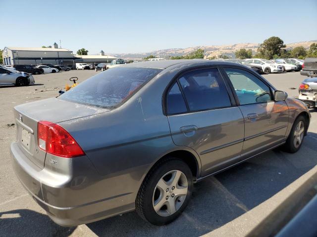 2HGES26755H529058 - 2005 HONDA CIVIC EX GRAY photo 3