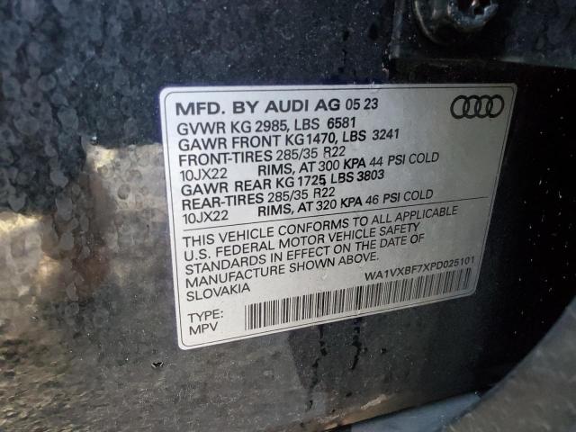 WA1VXBF7XPD025101 - 2023 AUDI Q7 PRESTIGE 黑色 照片 14