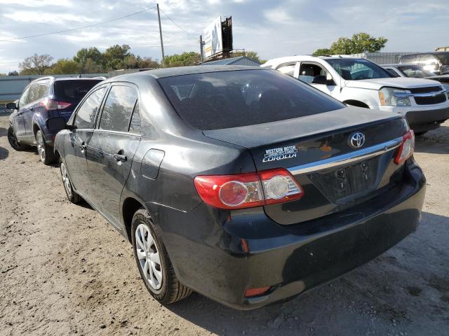 2T1BU4EE2BC587934 - 2011 TOYOTA COROLLA BASE BLACK photo 3