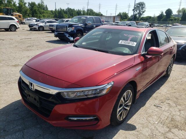 1HGCV3F46JA013388 - 2018 HONDA ACCORD HYBRID EX RED photo 1