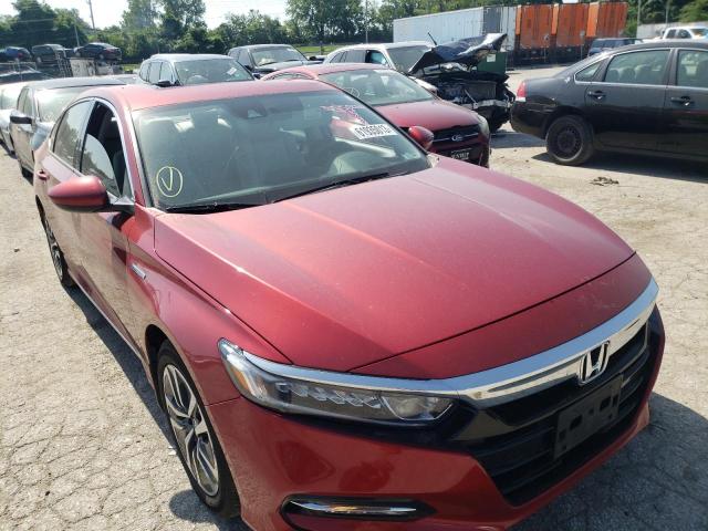 1HGCV3F46JA013388 - 2018 HONDA ACCORD HYBRID EX RED photo 4