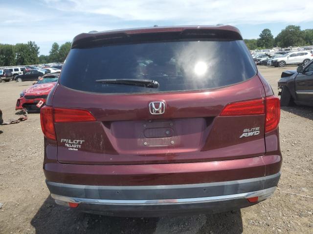 5FNYF6H02JB026658 - 2018 HONDA PILOT ELITE MAROON photo 6