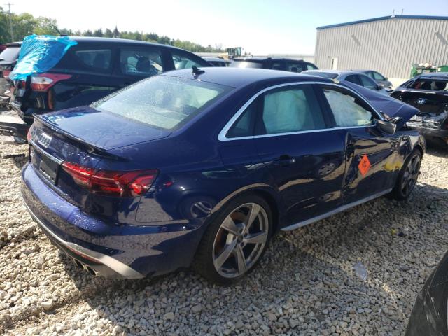 WAUB4AF46MA041226 - 2021 AUDI S4 PREMIUM PLUS BLUE photo 3