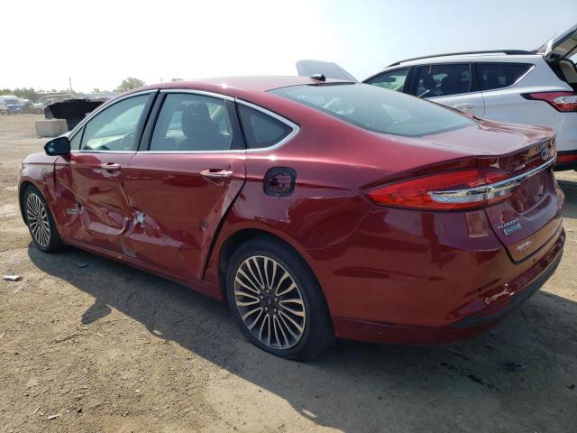 3FA6P0PU7HR268480 - 2017 FORD FUSION SE PHEV RED photo 2