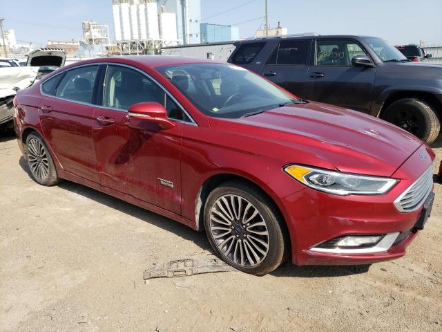 3FA6P0PU7HR268480 - 2017 FORD FUSION SE PHEV RED photo 4