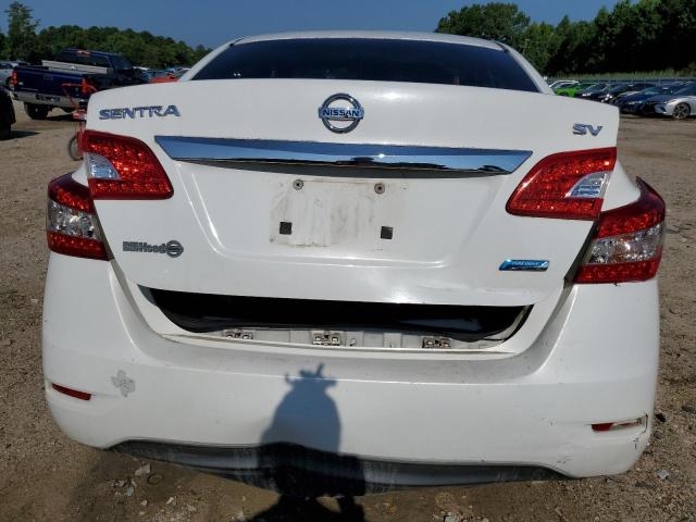 3N1AB7AP1EY323198 - 2014 NISSAN SENTRA S WHITE photo 6