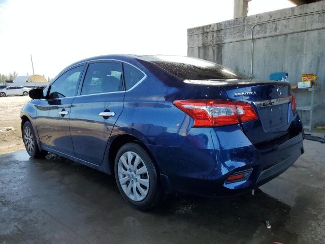 3N1AB7AP8HY250061 - 2017 NISSAN SENTRA S BLUE photo 2