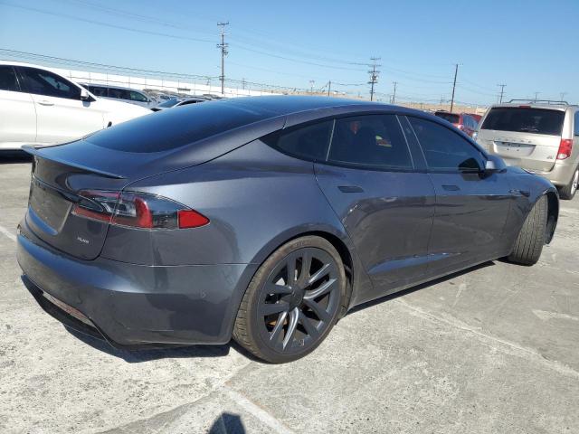 5YJSA1E60MF447153 - 2021 TESLA MODEL S ნაცრისფერი ფოტო 3