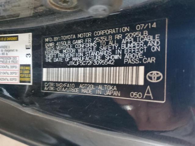 JTKJF5C72F3095542 - 2015 TOYOTA SCION TC 黑色 照片 12