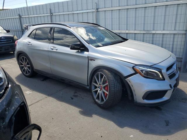 WDDTG5CB2FJ029107 - 2015 MERCEDES-BENZ GLA 45 AMG SILVER photo 4