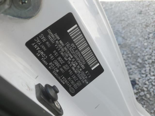 KMHDH6AHXEU026781 - 2014 HYUNDAI ELANTRA CO GS WHITE photo 12