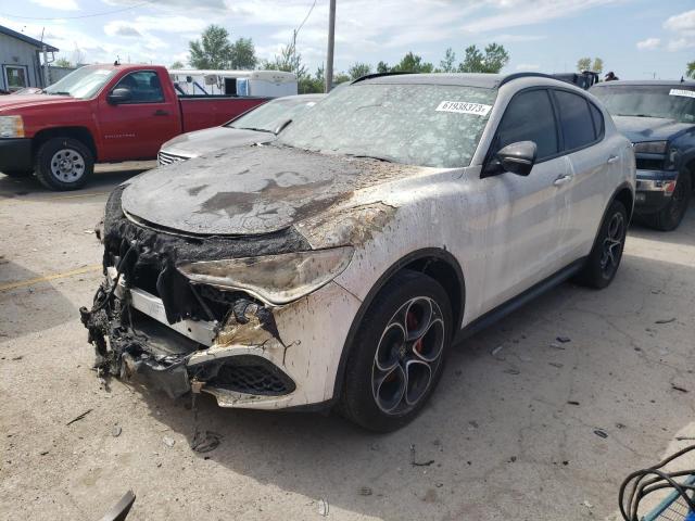 ZASPAKBN1M7D14972 - 2021 ALFA ROMEO STELVIO TI WHITE photo 1