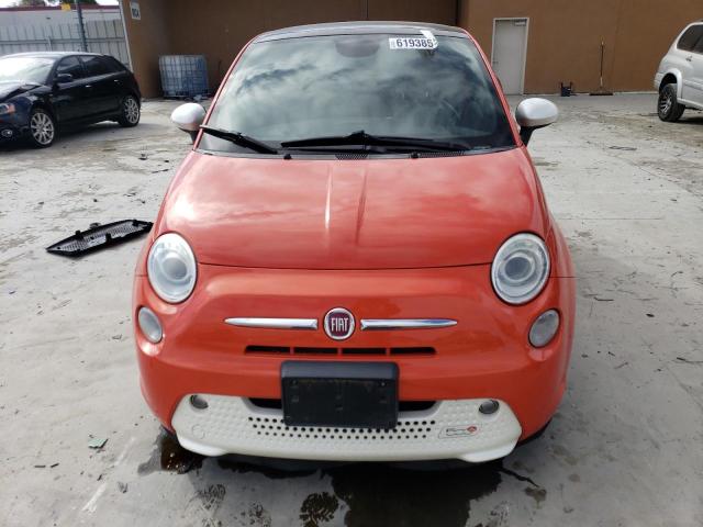 3C3CFFGE4DT751048 - 2013 FIAT 500 ELECTRIC ORANGE photo 5