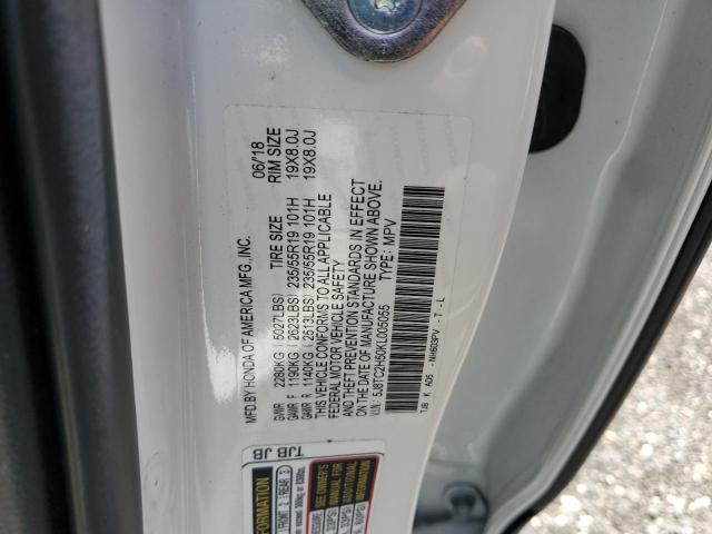5J8TC2H50KL005055 - 2019 ACURA RDX TECHNOLOGY Ақ фото 13