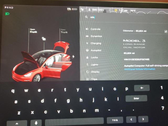 5YJ3E1EB8JF097465 - 2018 TESLA MODEL 3 RED photo 9