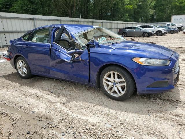 3FA6P0H7XDR103039 - 2013 FORD FUSION SE BLUE photo 4