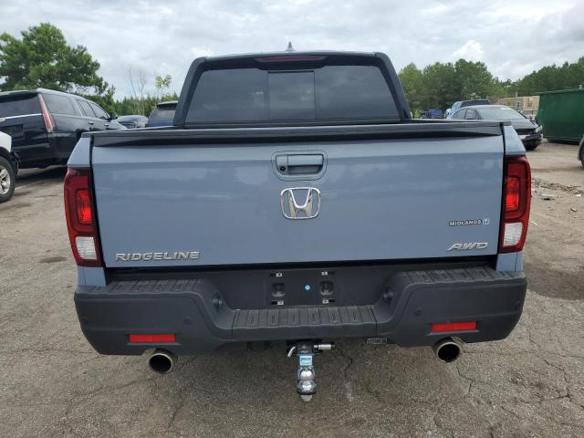 5FPYK3F86NB027165 - 2022 HONDA RIDGELINE BLACK EDITION BLUE photo 6