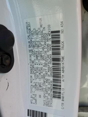 3TMJU62NX7M029436 - 2007 TOYOTA TACOMA DOUBLE CAB PRERUNNER WHITE photo 12