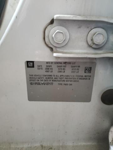 1G11F5SL1FU127177 - 2015 CHEVROLET MALIBU LTZ თეთრი ფოტო 12