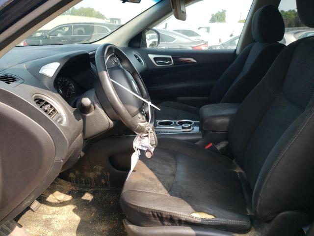 5N1AR2MMXEC692563 - 2014 NISSAN PATHFINDER S BLUE photo 7