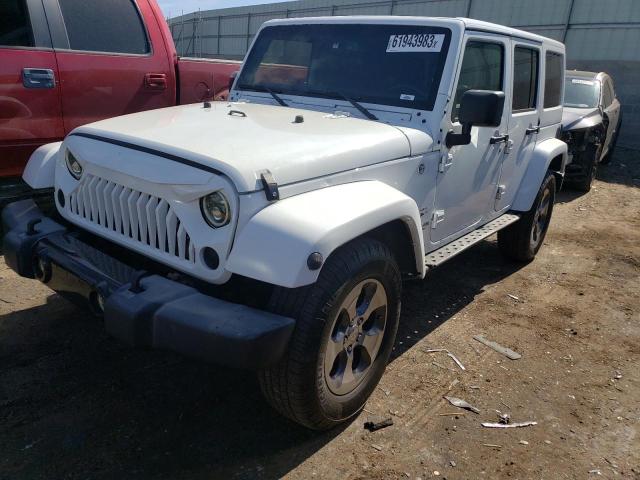 1C4BJWEG7GL109871 - 2016 JEEP WRANGLER U SAHARA WHITE photo 1