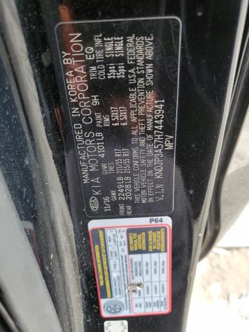 KNDJP3A57H7443941 - 2017 KIA SOUL + BLACK photo 13