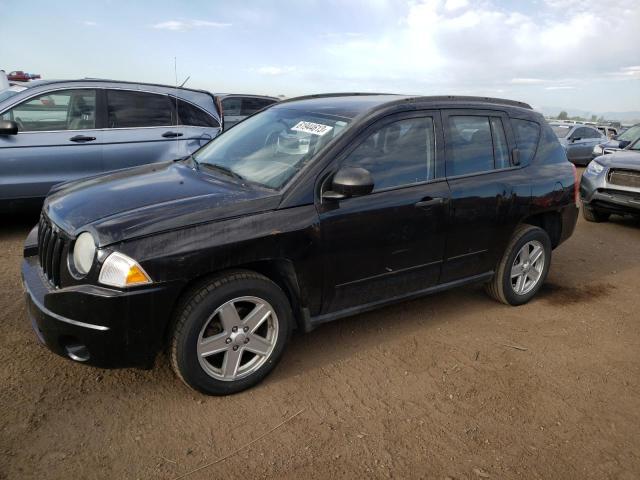 1J8FT47068D737666 - 2008 JEEP COMPASS SPORT BLACK photo 1