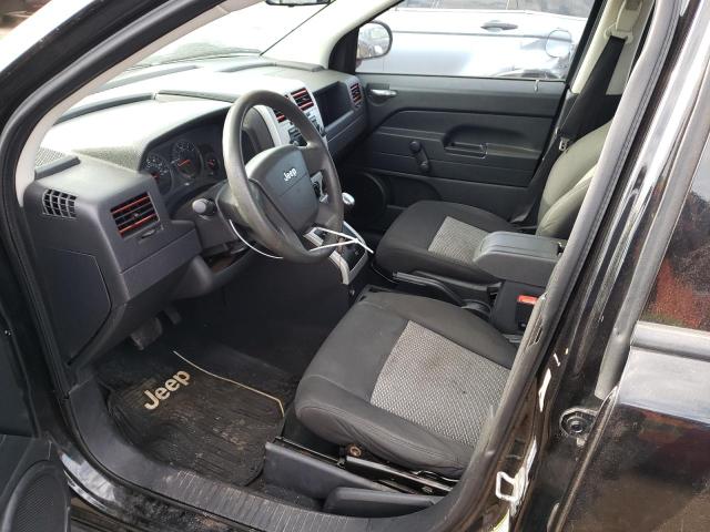 1J8FT47068D737666 - 2008 JEEP COMPASS SPORT BLACK photo 7