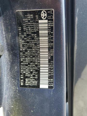 5YFBURHE8KP897675 - 2019 TOYOTA COROLLA L GRAY photo 13