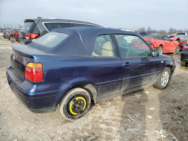 3VWDC21V62M808476 - 2002 VOLKSWAGEN CABRIO GLX 蓝色 照片 3
