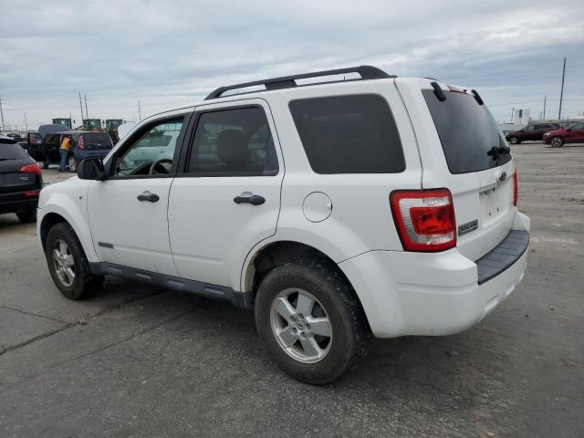 1FMCU931X8KC25273 - 2008 FORD ESCAPE XLT WHITE photo 2