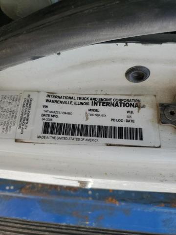 1HTWGAZT67J394992 - 2007 INTERNATIONAL 7000 7400 白色 照片 10