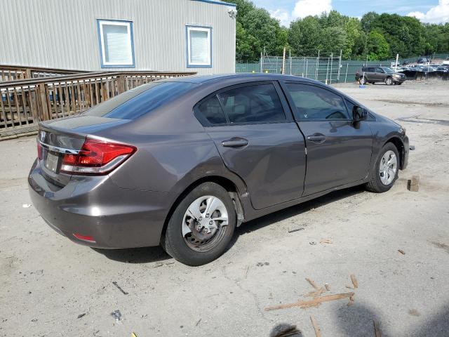 2HGFB2F52EH502032 - 2014 HONDA CIVIC LX GRAY photo 3