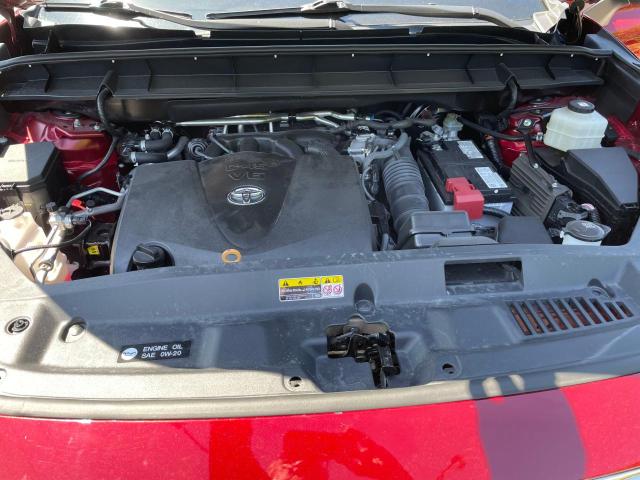 5TDHZRAH6MS522006 - 2021 TOYOTA HIGHLANDER XLE MAROON photo 7