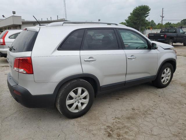 5XYKT3A68DG344261 - 2013 KIA SORENTO LX SILVER photo 3