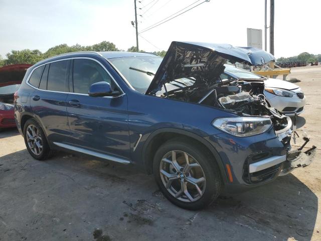 5UXTY5C07L9B18126 - 2020 BMW X3 XDRIVE30I BLUE photo 4