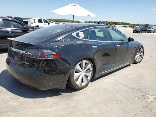 5YJSA1E42MF417568 - 2021 TESLA MODEL S Սև լուսանկար 3