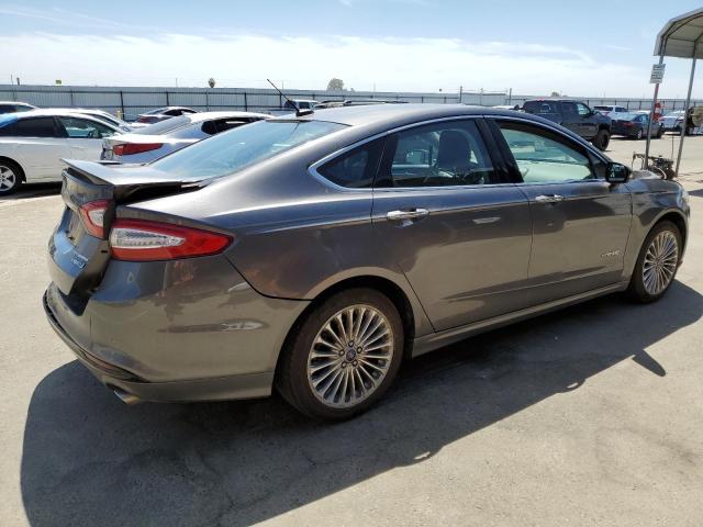 3FA6P0RU6DR292020 - 2013 FORD FUSION TITANIUM HEV GRAY photo 3